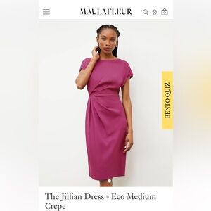 M.M LAFLEUR Jillian Dress in Berry